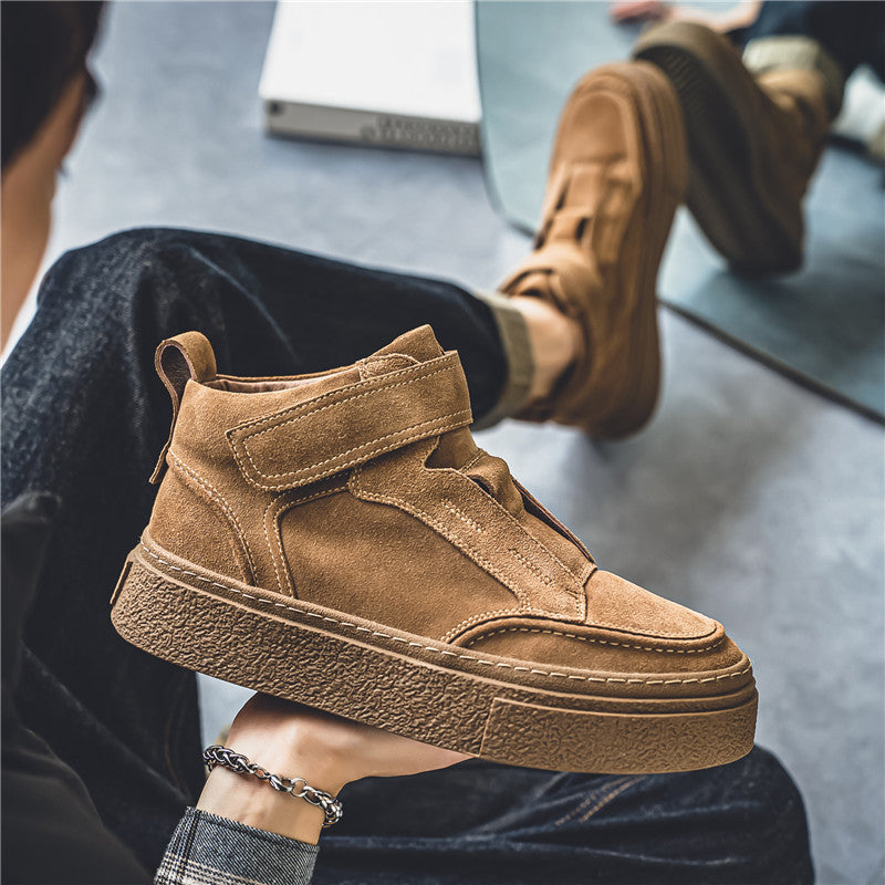 Damen Hohe Sneakers mit elastischer Einschlupf-Oberfläche und robustem Profil EB