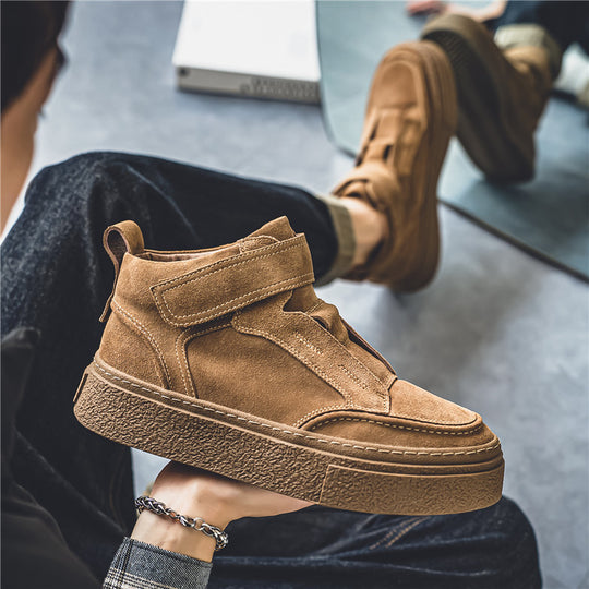 Damen Hohe Sneakers mit elastischer Einschlupf-Oberfläche und robustem Profil EB