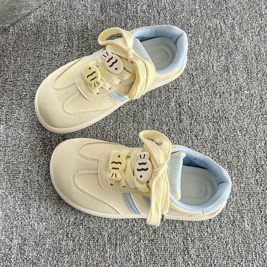 Damen Sneaker mit verspieltem Tiermotiv und praktischen Klettverschlüssen EB