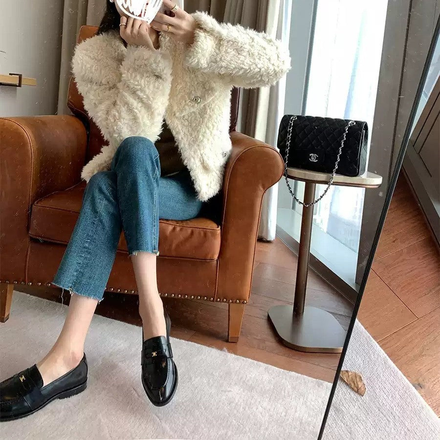 Damen Elegante und komfortable Schuhe im Loafer-Stil EB