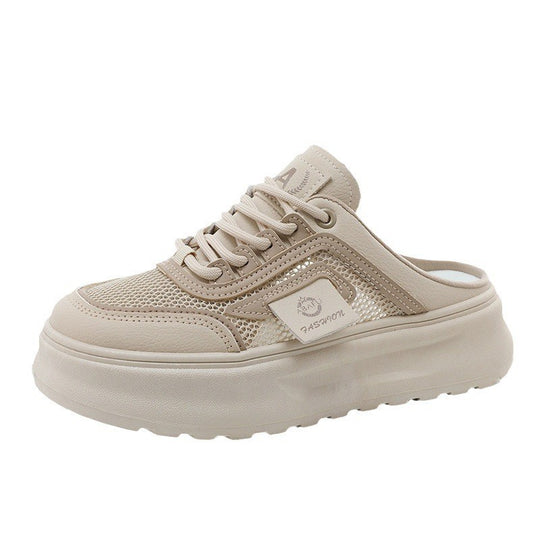 Damen sportliche Slip-On Sneakers mit atmungsaktiver Mesh-Oberfläche EB