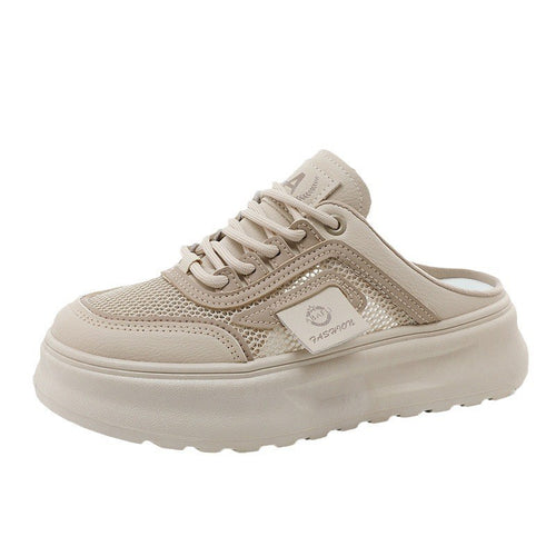 Damen sportliche Slip-On Sneakers mit atmungsaktiver Mesh-Oberfläche EB