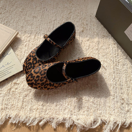 Damen Ballerinas mit tierischen Applikationen und komfortablem Innenfutter EB