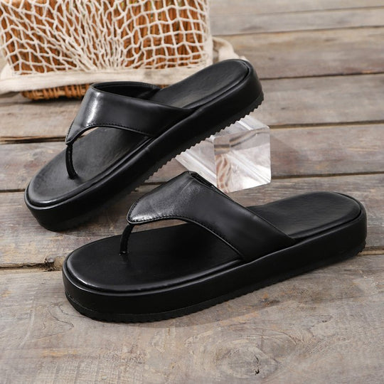 Damen komfortable Zehentrenner Sandalen EB