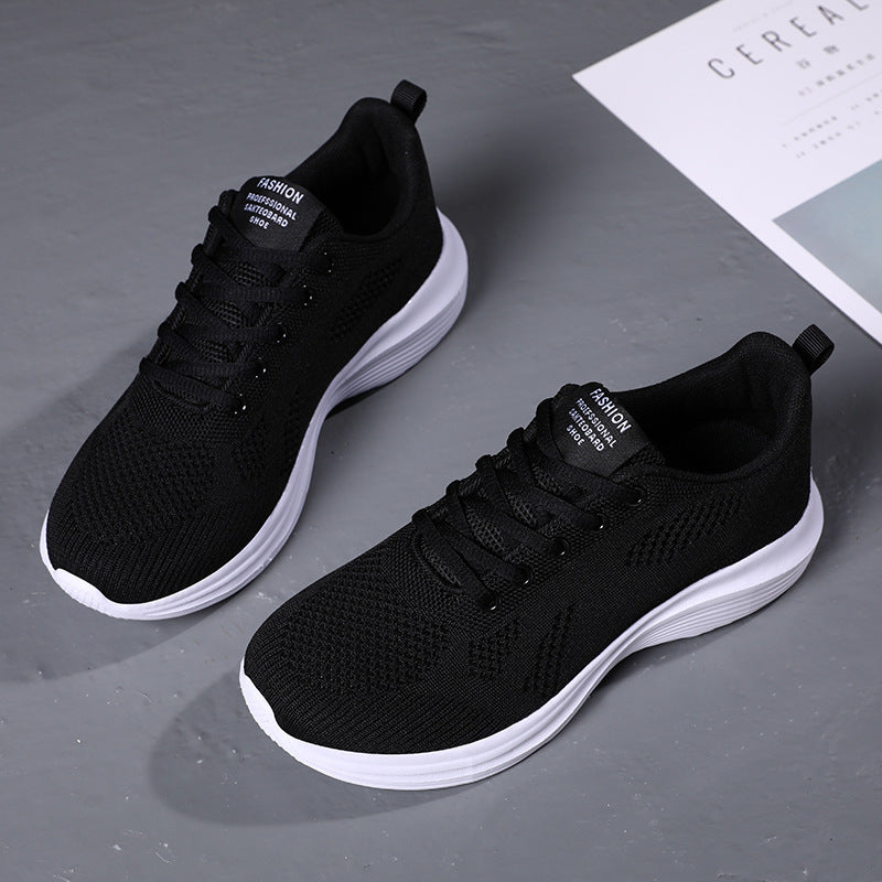 Damen Modische und atmungsaktive Sneaker mit flexiblem Mesh-Obermaterial EB