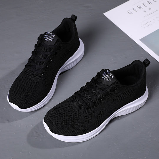 Damen nan leichte Laufschuhe mit atmungsaktivem Strickobermaterial und viskoelastischer Komfortsohle EB