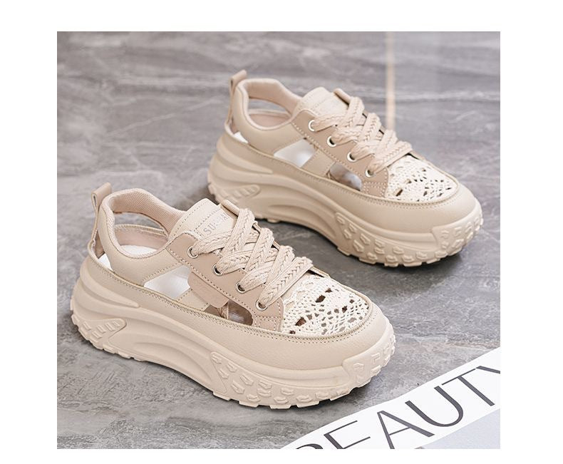 Damen Sportliche Sneaker mit luftiger Netzstruktur und extra hohem Komfort EB