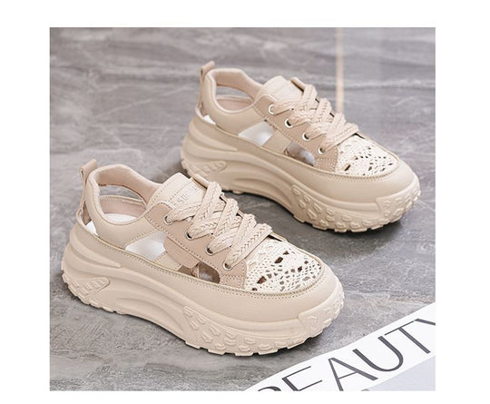 Damen Sportliche Sneaker mit luftiger Netzstruktur und extra hohem Komfort EB