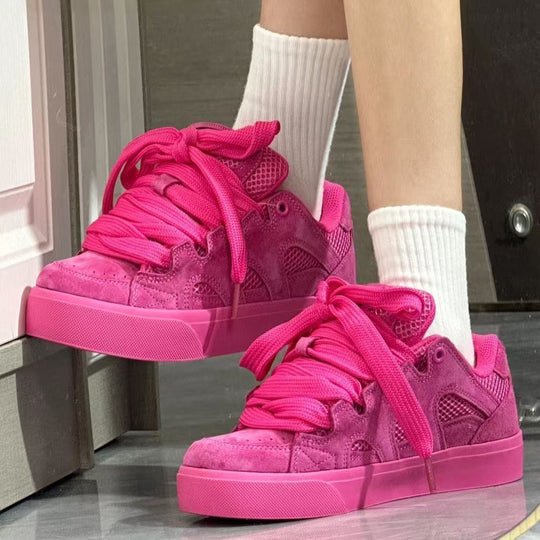 Damen Sportliche High-Top Sneakers mit innovativen Schnürsystem und dämpfender Sohle EB