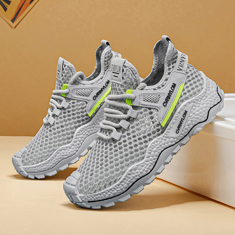 Damen Sportliche Laufschuhe mit atmungsaktiver Mesh-Oberfläche und stabiler Sohle EB
