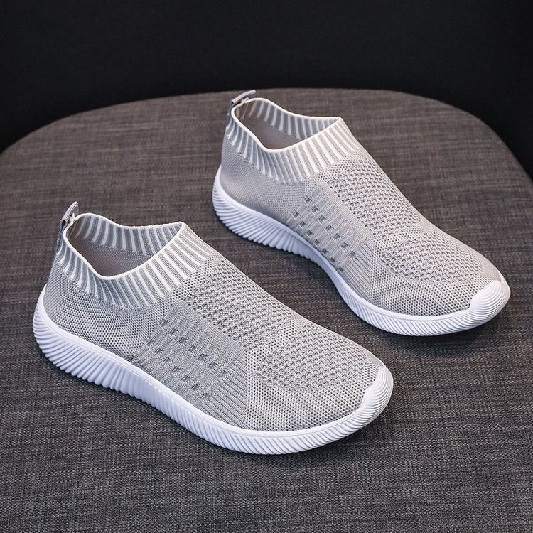 Damen Atmungsaktive Slip-On Sportschuhe mit flexibler Sohle EB