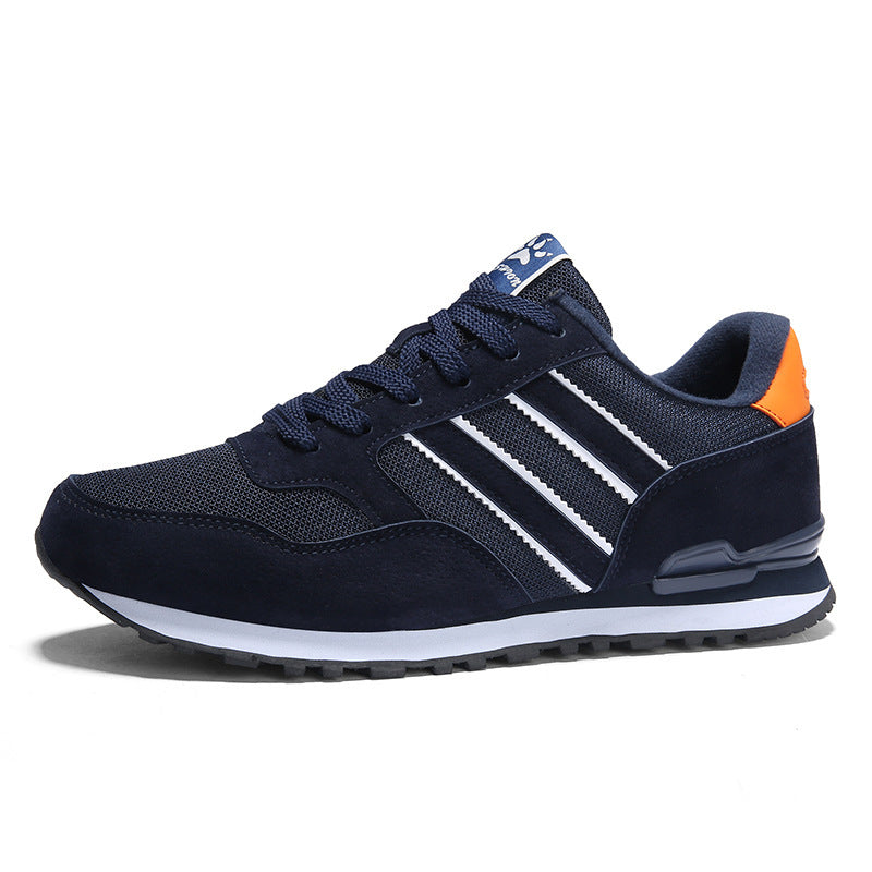 Herren retro-inspirierter Wildleder-Mesh Sportsneaker mit verstärkter Ferse und EVA-Dämpfung EB