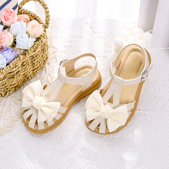 Mädchen Sandalen mit komfortablen Riemchen und großzügiger Schleifenapplikation EB
