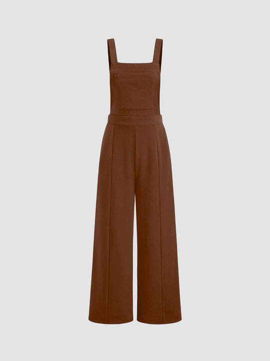 Damen Overall mit weitem Bein und praktischen Taschen EB