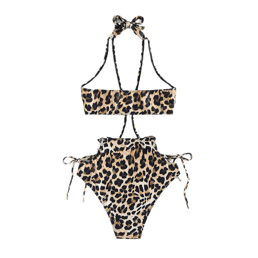 Damen Triangel-Bikini mit modischen Schnürdetails EB