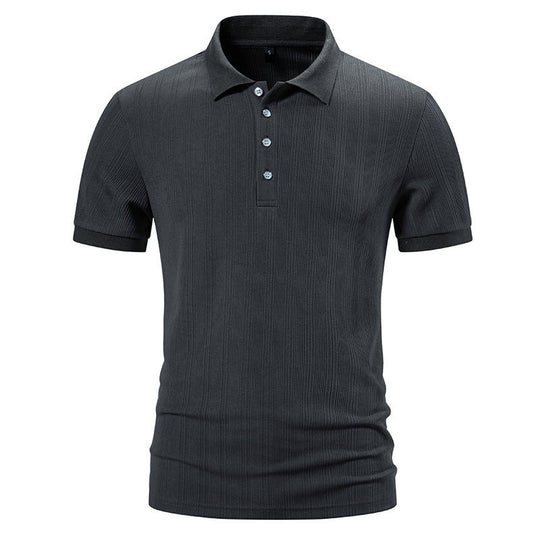 Herren Polohemd mit strukturiertem Design EB