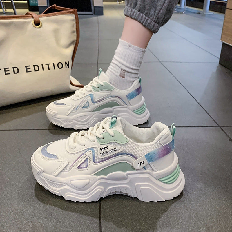Damen Sportliche Sneaker mit rutschfester Sohle und atmungsaktivem Material EB