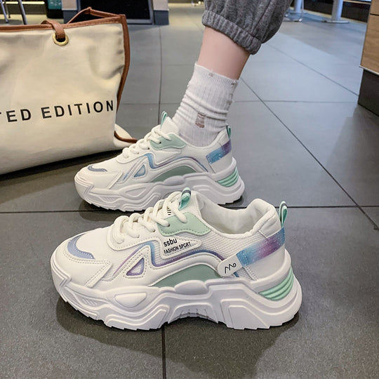 Damen Sportliche Sneaker mit rutschfester Sohle und atmungsaktivem Material EB
