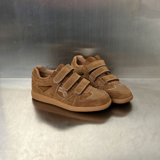 Damen Sneakers mit doppeltem Klettverschluss und weicher Schaumstoffdämpfung EB