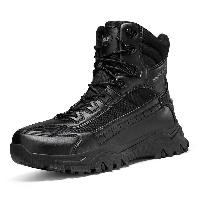 Herren Tactical Wanderstiefel mit hohem Knöchelschutz und rutschfester Sohle EB