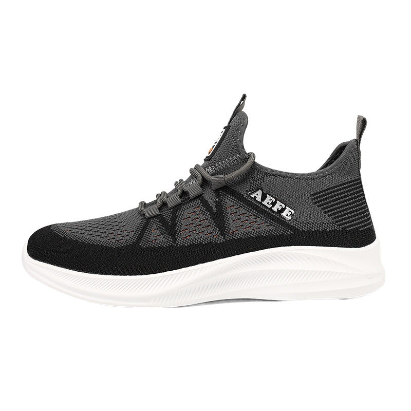 Damen Sportliche Strick-Sneakers mit rutschfester Sohle und atmungsaktivem Obermaterial EB