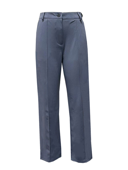 Damen nan taillierter Blazer-Hosen Businessanzug aus Stretchstoff EB