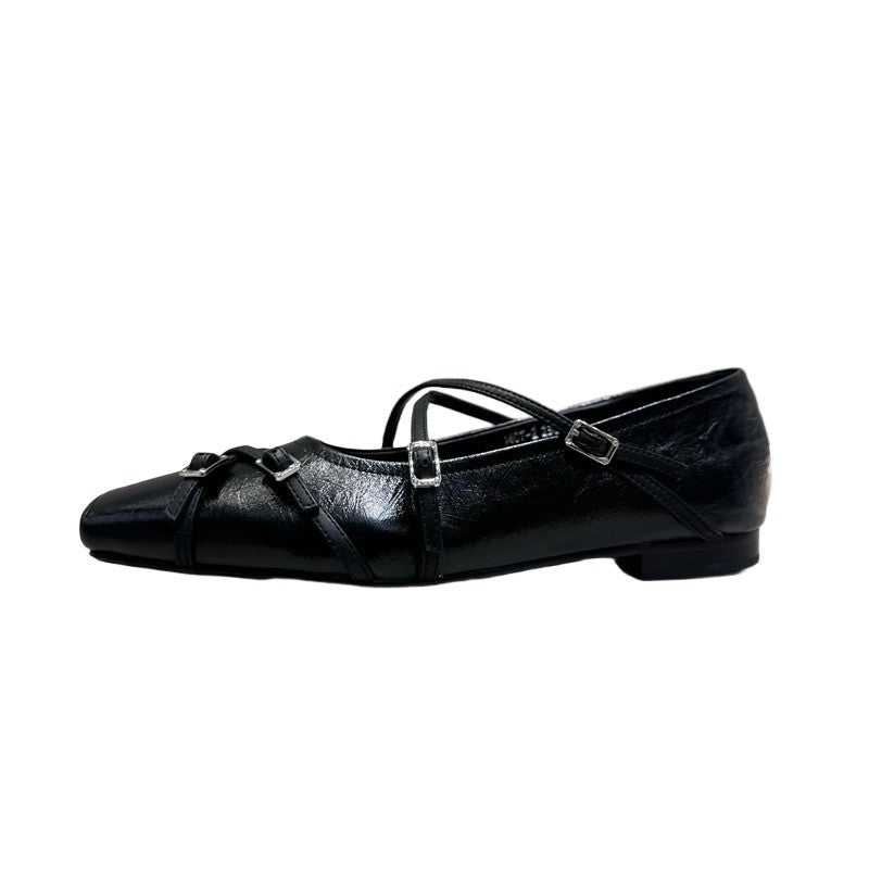 Damen elegante Ballerinas mit kunstvollem Schlaufen-Design und komfortabler Fußbettung EB