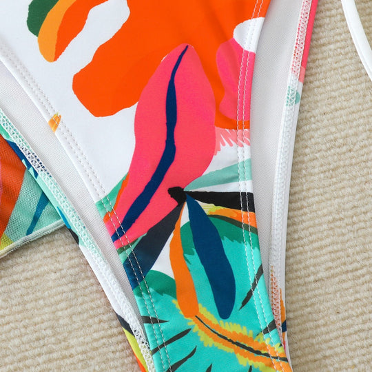 Damen Bikiniset mit lässigem Strandkleid EB