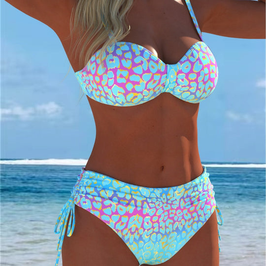 Damen Balconette-Bikini mit seitlichem Bindeband EB