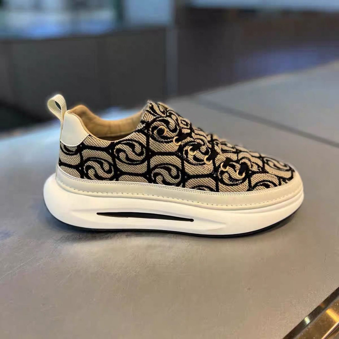 Damen Sneaker mit stilvollem Muster und gepolsterter Sohle EB