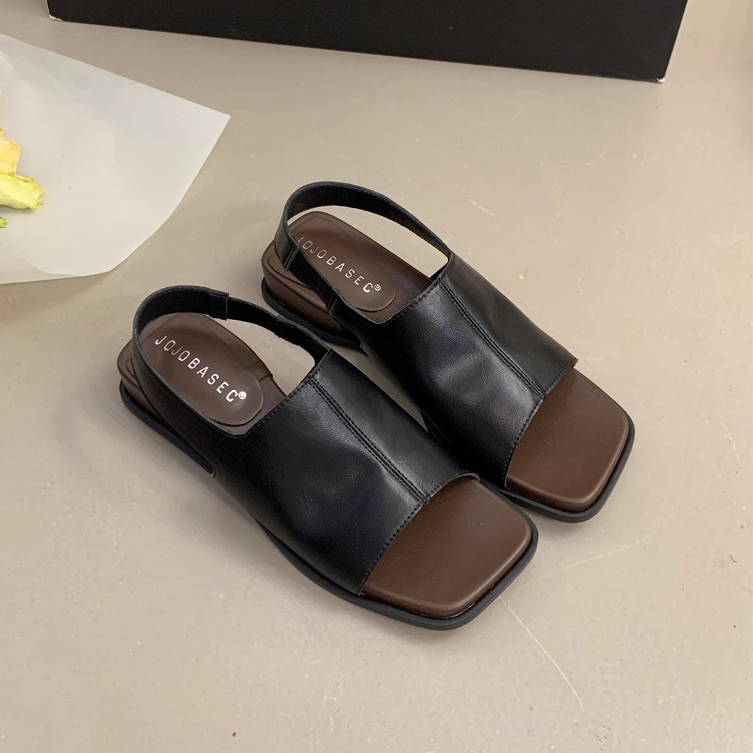 Damen elegante und bequeme Sandalen mit modischem Riemchen und ergonomischer Sohle EB