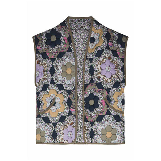 Damen Patchwork-Weste EB