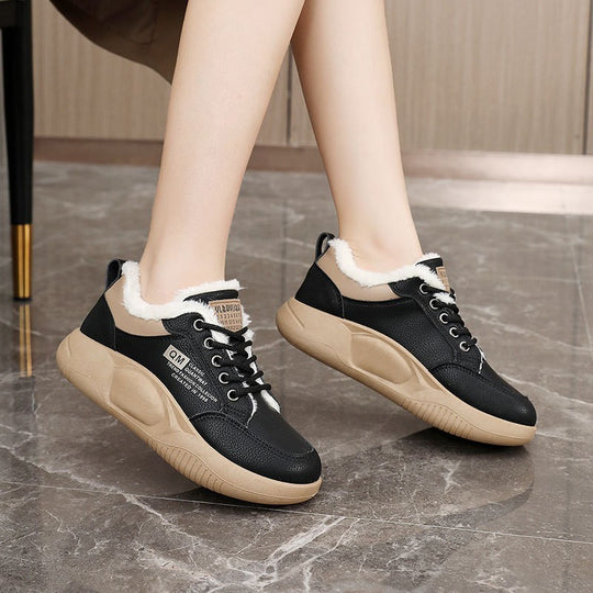 Damen warme Winter Sneakers mit weichem Fleece-Futter EB