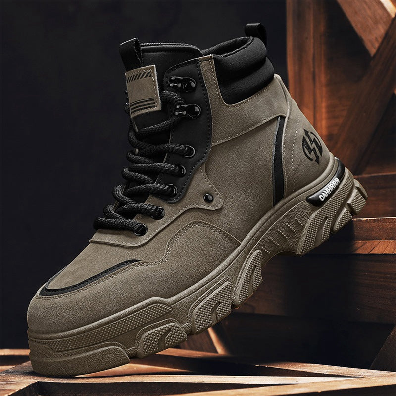Damen Sportliche High-Top Stiefel mit robustem Profil und Dämpfungstechnologie EB