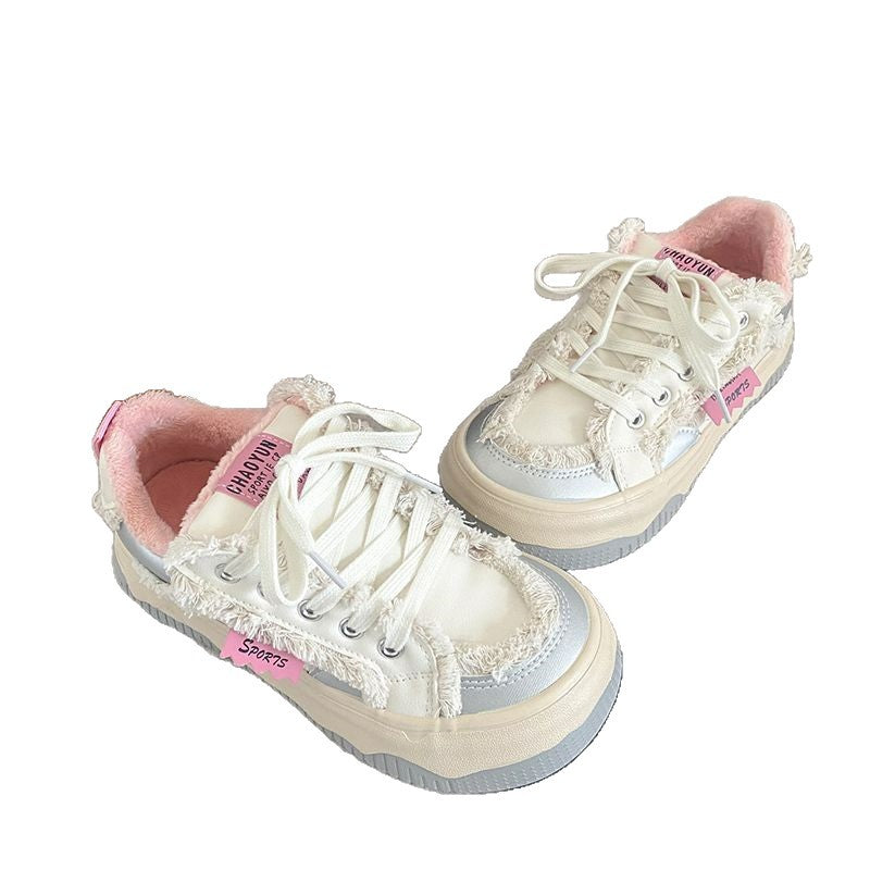 Damen Sneaker mit kuscheligem Innenfutter und rutschfester Sohle EB