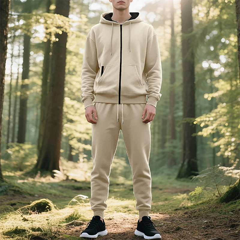 Herren Sportanzug mit stylischem Kapuzenpullover und bequemen Jogginghosen EB