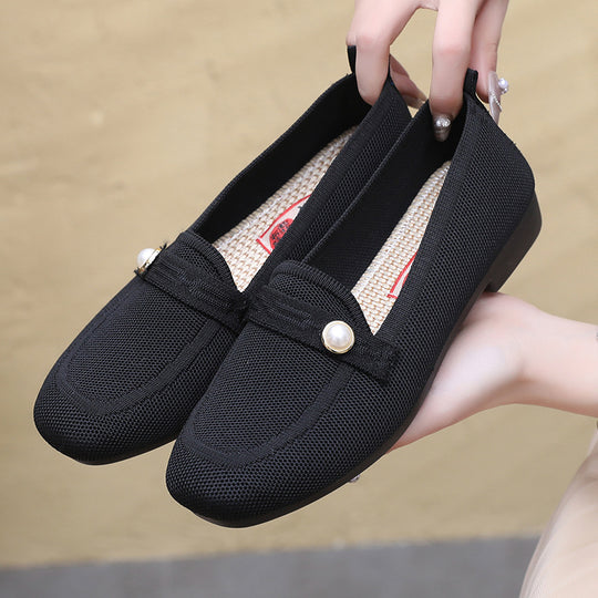 Damen Bequeme Slip-On Loafers mit modischem Detail EB