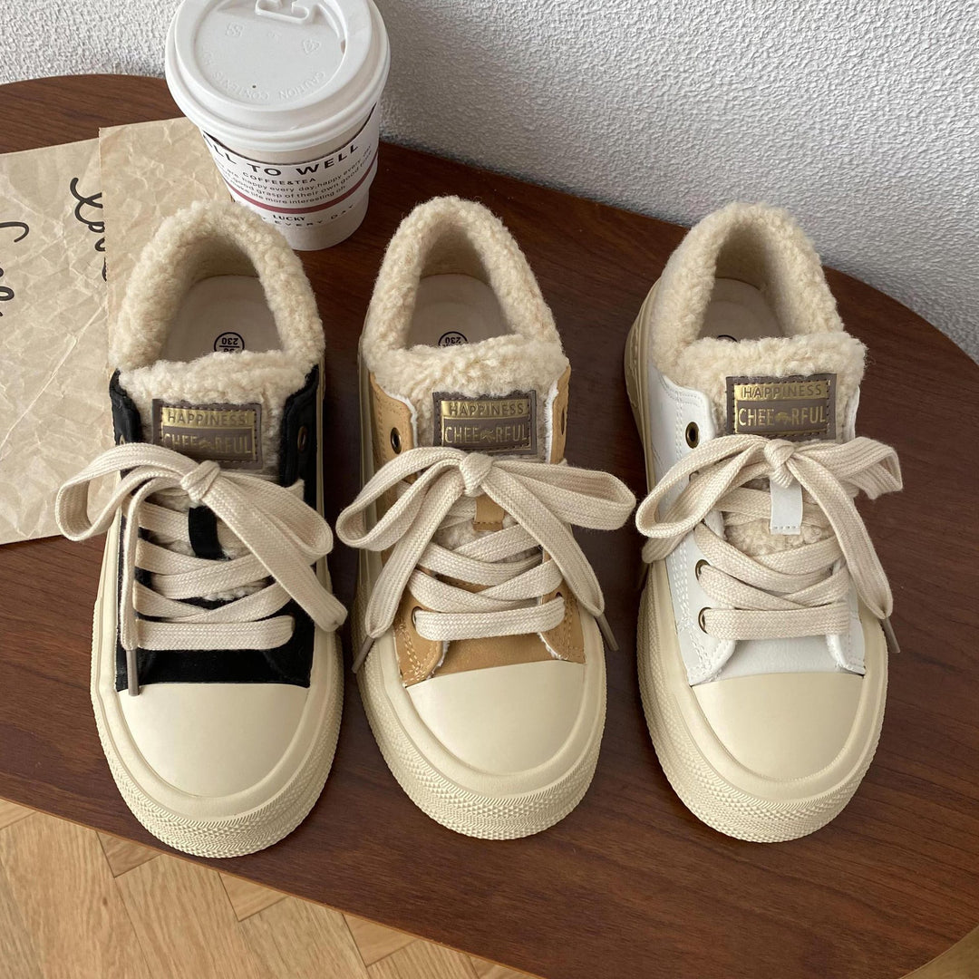Damen Bequeme Sneakers mit kuscheligem Innenfutter und strapazierfähiger Sohle EB