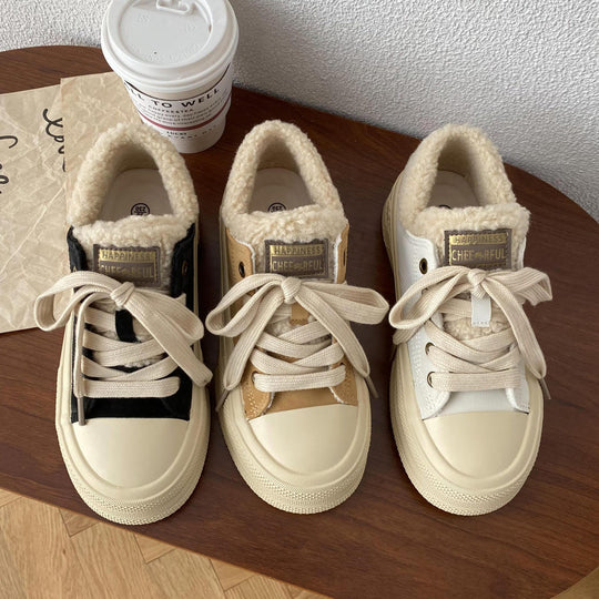 Damen Bequeme Sneakers mit kuscheligem Innenfutter und strapazierfähiger Sohle EB