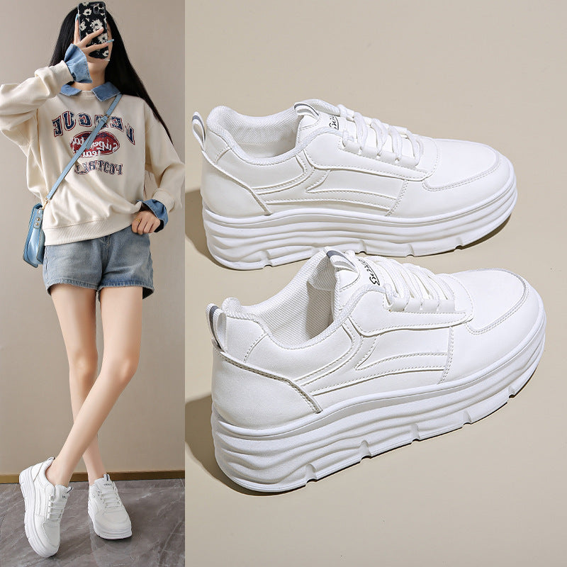 Damen Komfortable Plateau-Sneakers mit atmungsaktivem Obermaterial EB