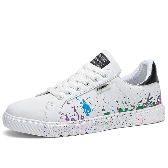 Unisex Freizeit-Sneaker mit Farbspritz-Design und gepolstertem Komfortfußbett EB