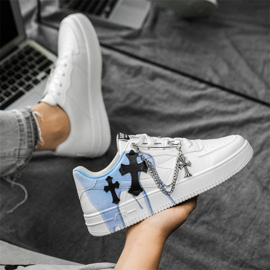 Damen Sneakers im modernen Design mit einzigartigem Ketten-Detail EB