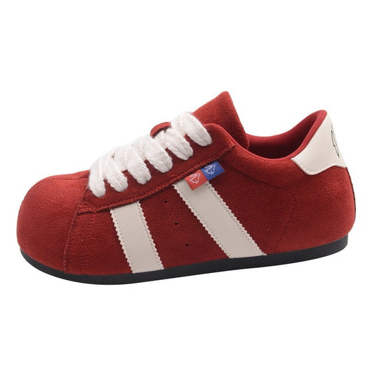 Damen Bequeme Sneaker mit modischer Schnürung und weichem Wildlederobermaterial EB
