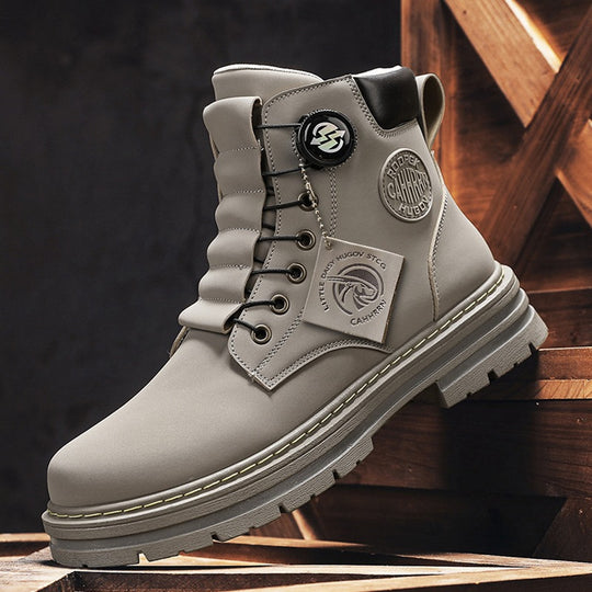 Herren robuste Schnürboots mit rutschfester Sohle und wasserabweisendem Obermaterial EB