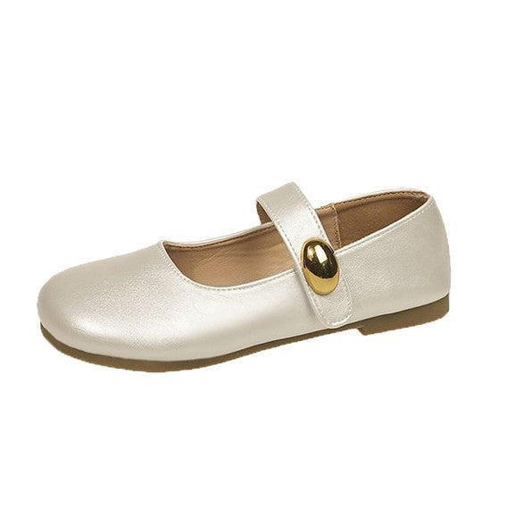 Damen elegante Ballerinas mit dekorativem Schnallenverschluss EB