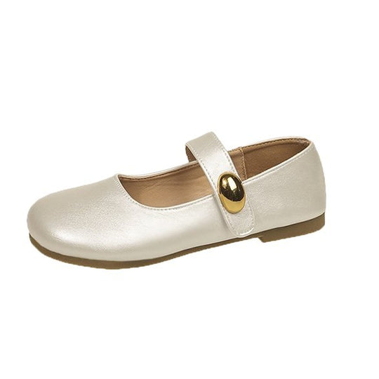 Damen elegante Ballerinas mit dekorativem Schnallenverschluss EB