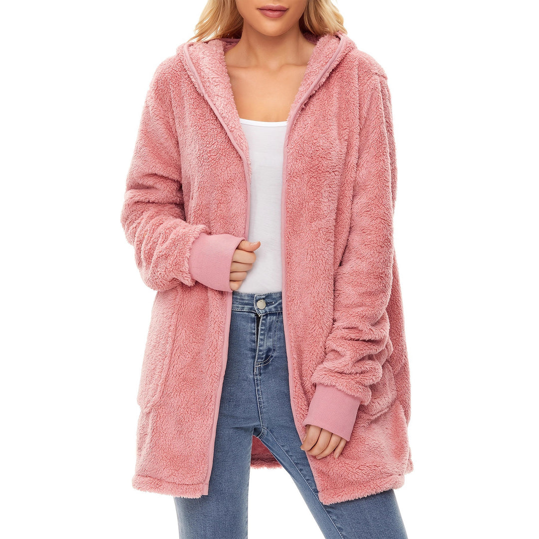 Damen weicher Fleece-Mantels EB
