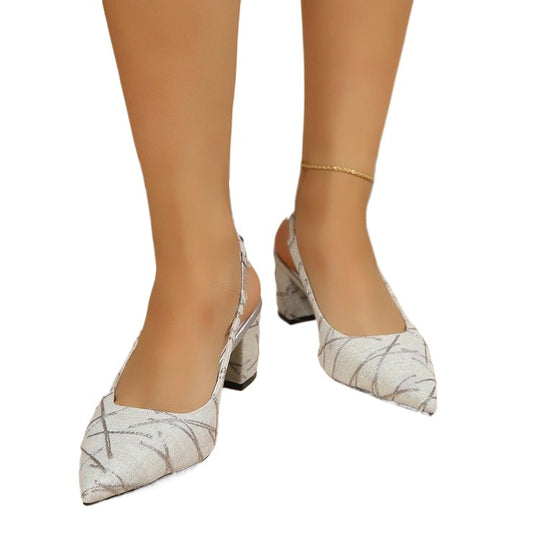 Damen Elegante und stilvolle Pumps mit geschwungenem Absatz EB