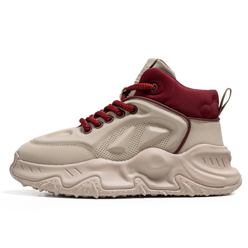 Herren urbane High-Top Tech-Chunky Sneaker mit griffiger Trailsohle und gepolstertem Knöchelkragen EB