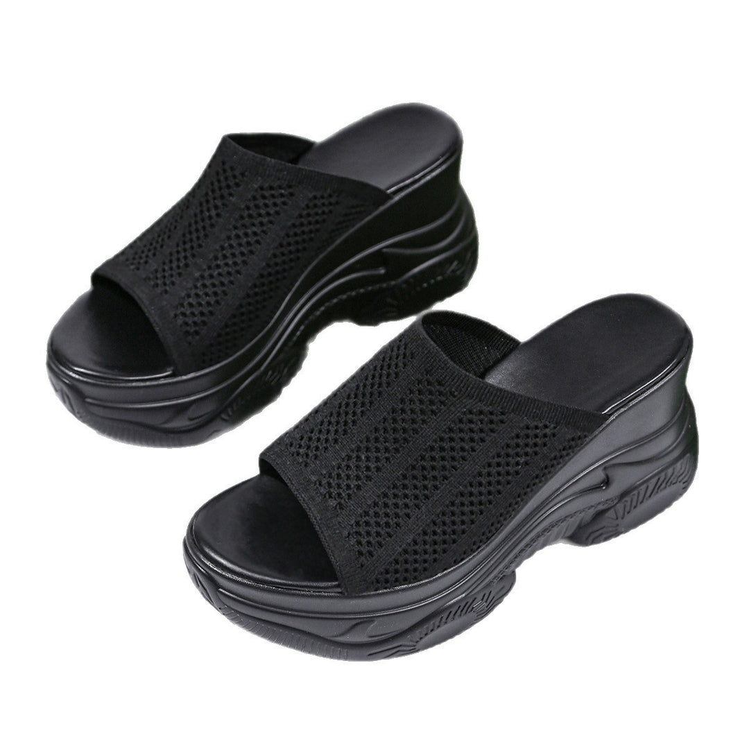 Damen Komfortable Slipper mit atmungsaktivem Obermaterial EB
